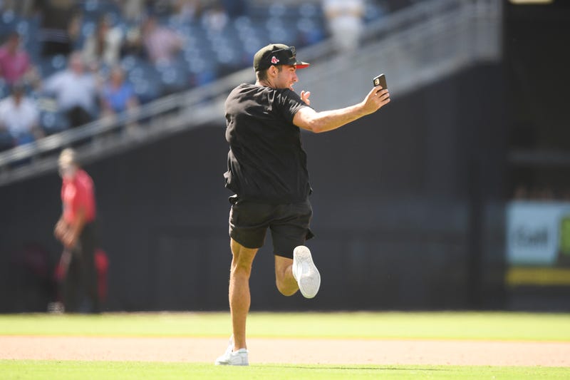 Fan on field