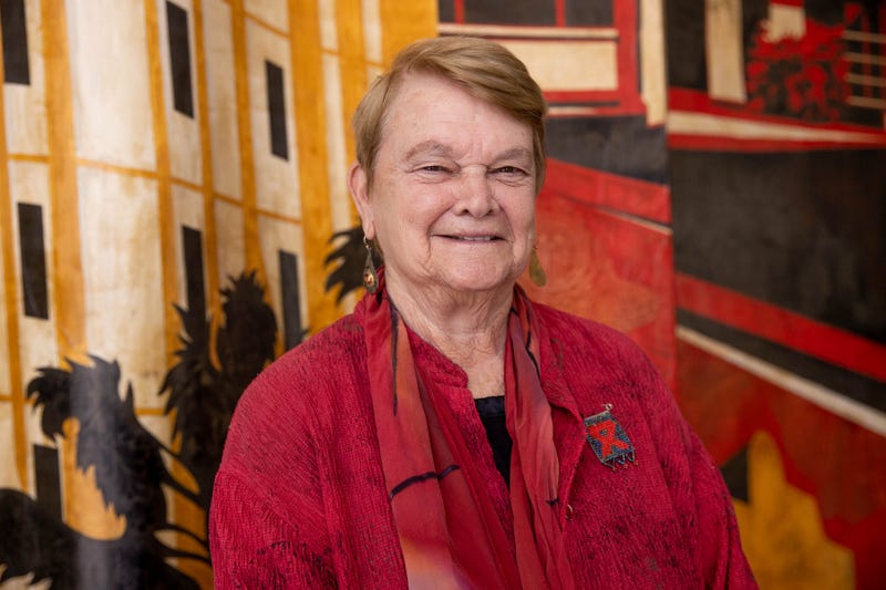 Los Angeles County Supervisor Sheila Kuehl is seen at the AIDS Monument Groundbreaking on June 05, 2021 in West Hollywood, California.