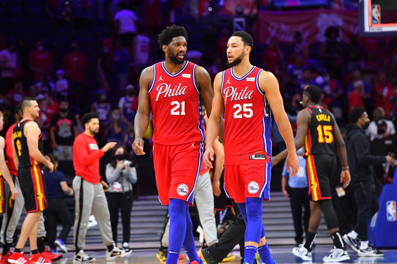 Sixers Joel Embiid and Ben Simmons