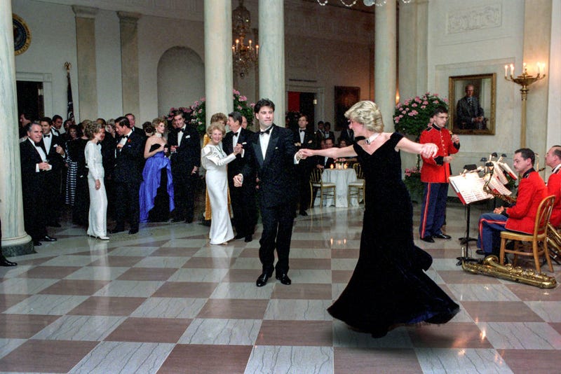 john travolta and princess diana