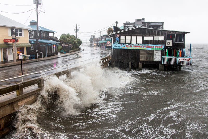 Tropical Storm Elsa making landfall in Florida.