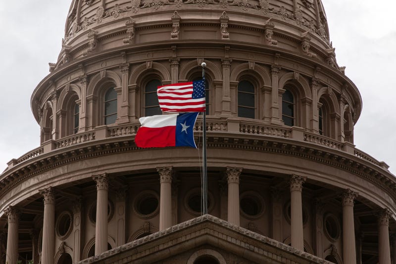 The Texas State Capitol is seen on the first day of the 87th Legislature's special session on July 8, 2021 in Austin, Texas.