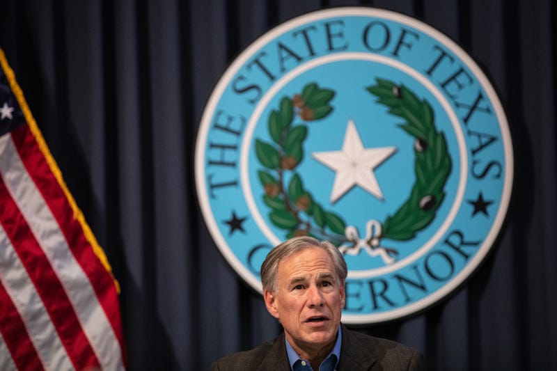 Texas Gov. Greg Abbott speaks during a border security briefing.