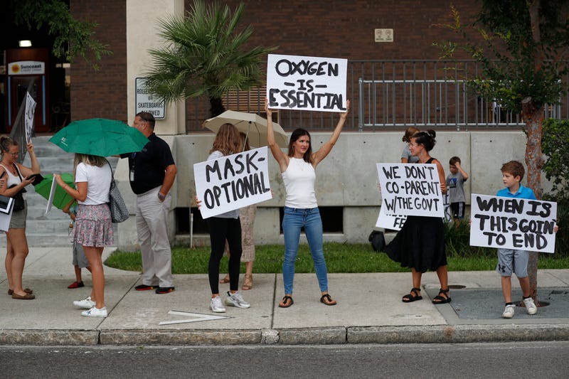 Mask mandate protest in Florida