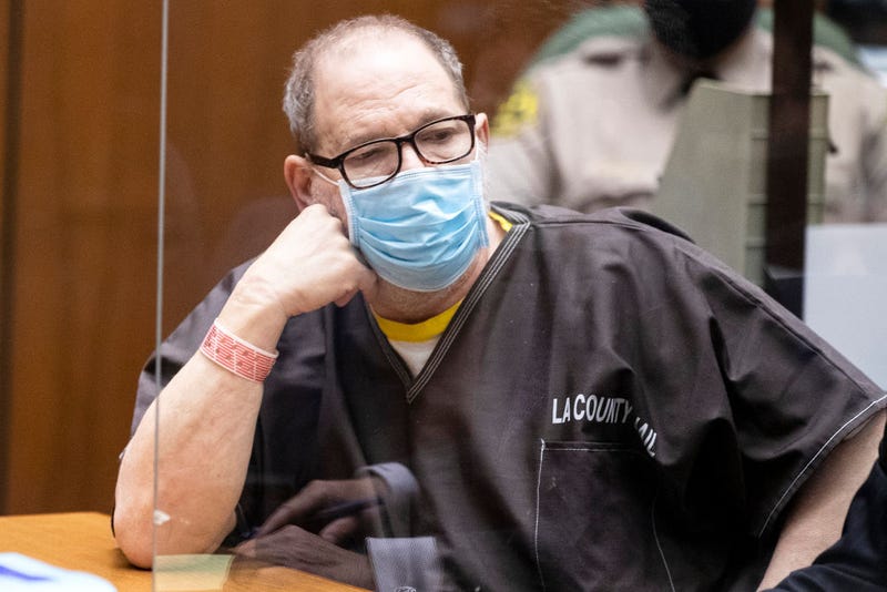 Former film producer Harvey Weinstein listens in court during a pre-trial hearing for Weinstein, who was extradited from New York to Los Angeles to face sex-related charges at Clara Shortridge Foltz Criminal Justice Center on July 29, 2021 in Los Angeles, California.