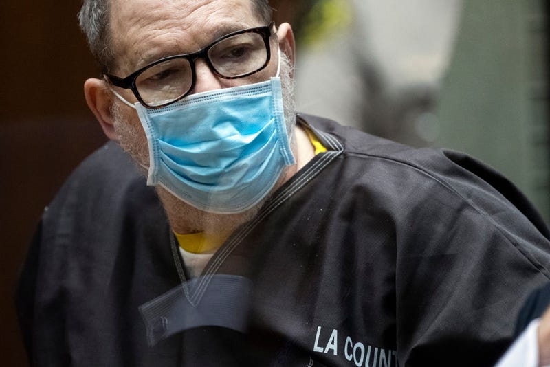 Former film producer Harvey Weinstein listens in court during a pre-trial hearing for Weinstein, who was extradited from New York to Los Angeles to face sex-related charges at Clara Shortridge Foltz Criminal Justice Center on July 29, 2021 in Los Angeles, California.