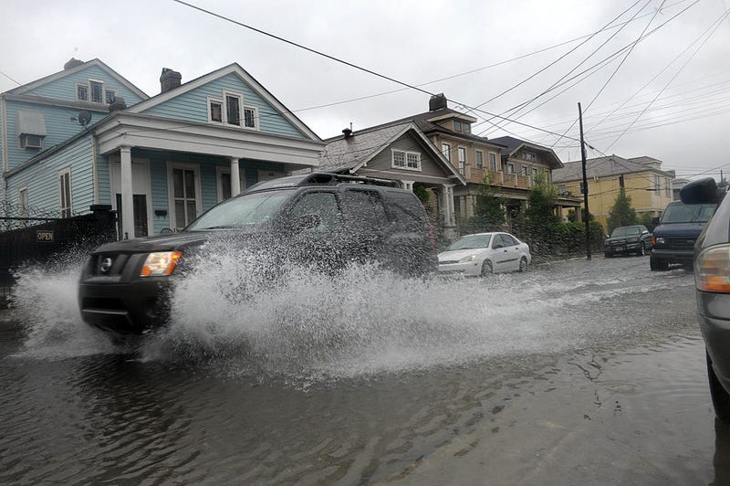 car in flood
