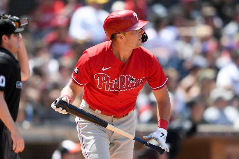Philadelphia Phillies first baseman Rhys Hoskins.