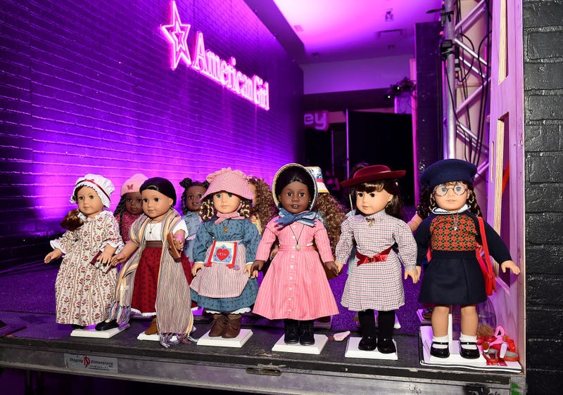 American Girl dolls are seen during American Girl celebrates debut of World By Us and 35th Anniversary with fashion event in partnership with Harlem's Fashion Row on September 23, 2021 at American Girl Place in New York City. (Photo by Ilya S. Savenok/Getty Images for American Girl)