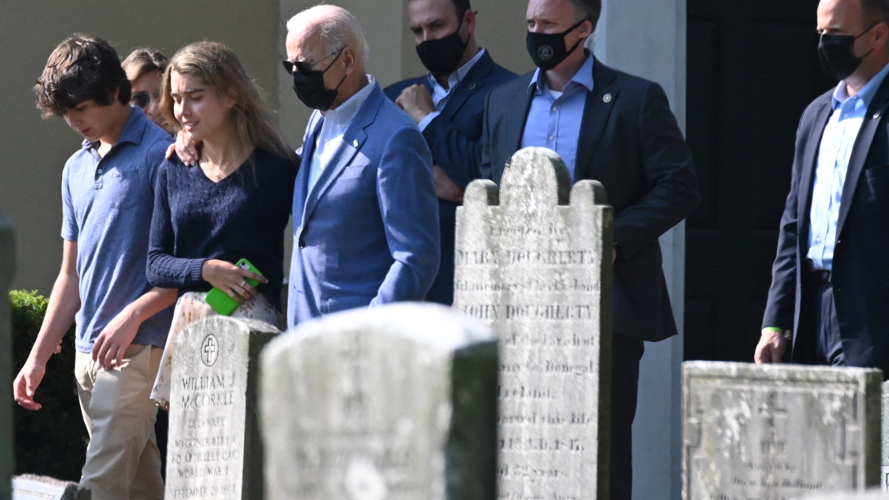 PHOTOS: Joe Biden's Sunday in Delaware –Mass and breakfast with the grandkids