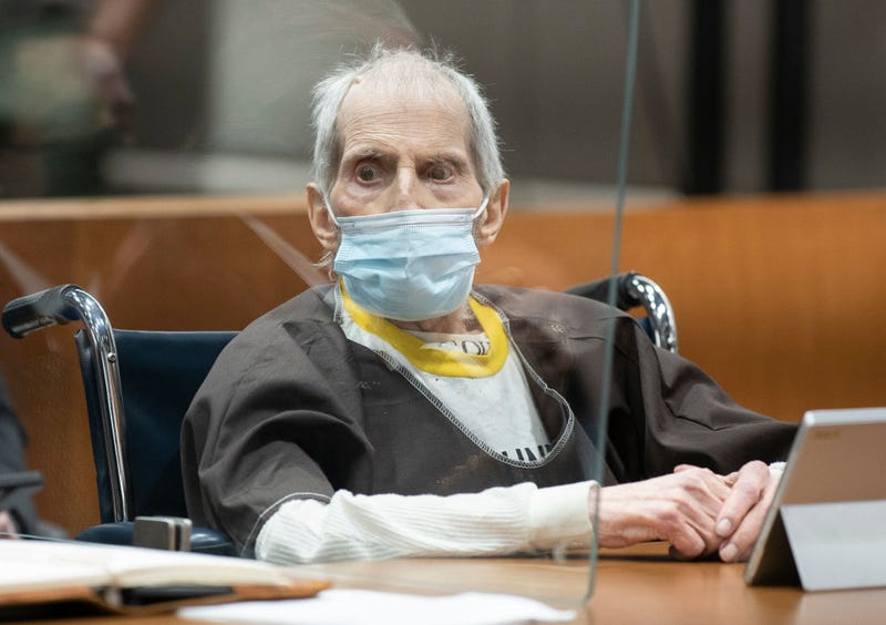 Robert Durst is sentenced on October 14, 2021, in Los Angeles.