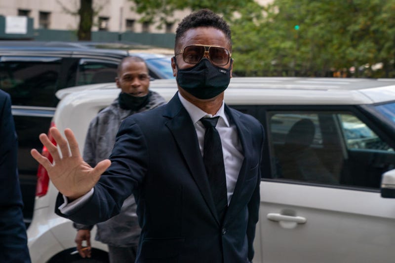 Actor Cuba Gooding Jr. arrives at Criminal Court to set a trial date on October 18, 2021 in New York City.
