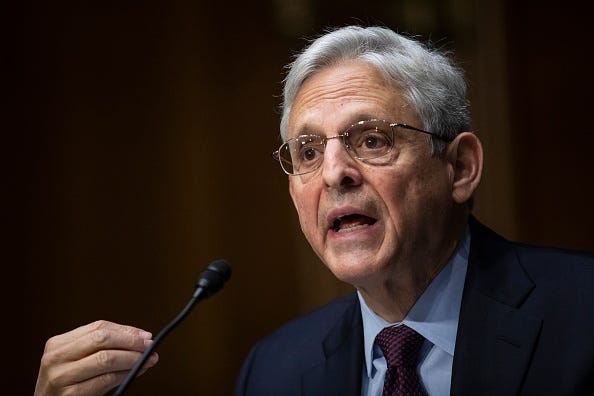 U.S. Attorney General Merrick Garland. 