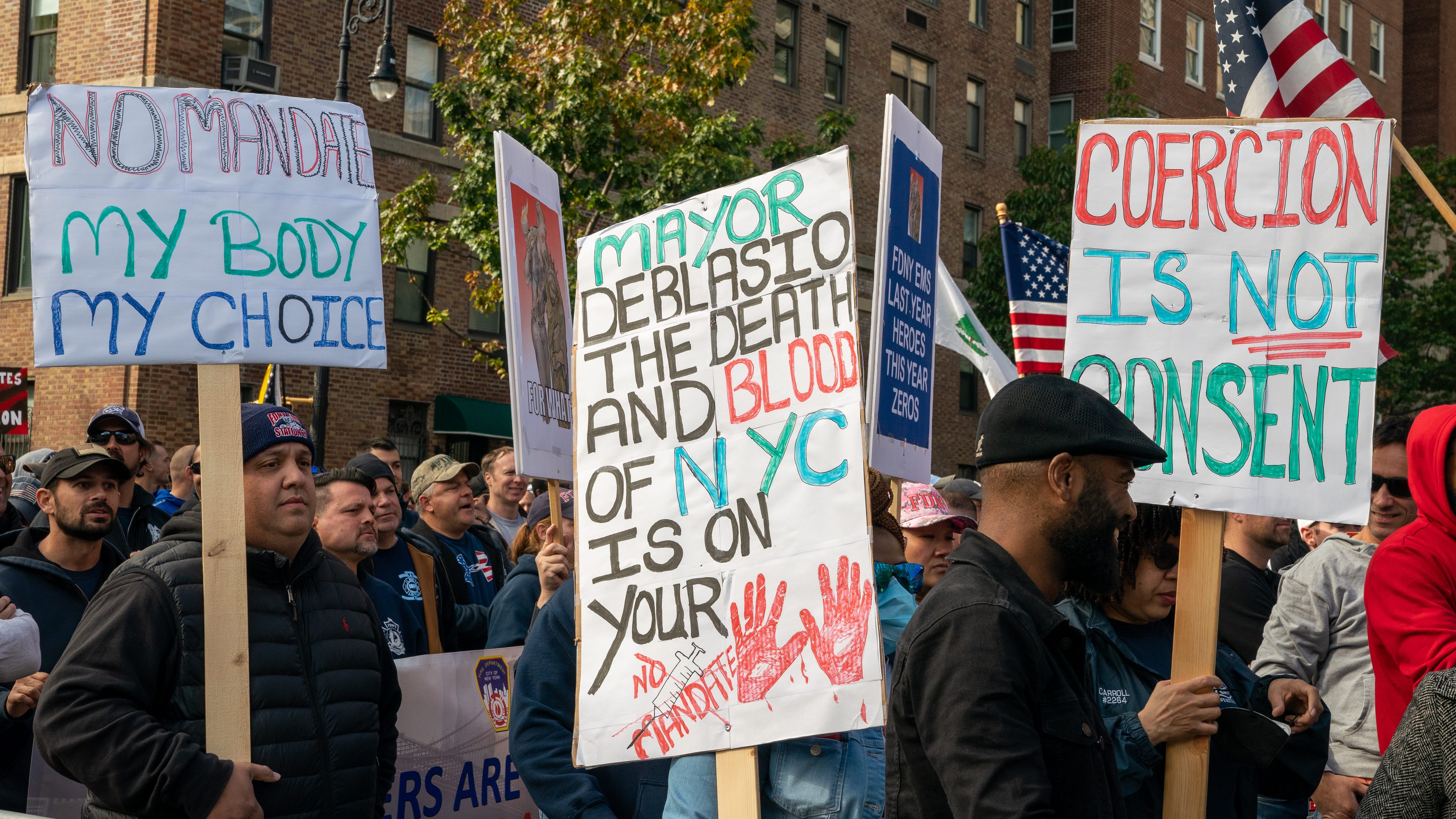 NYC municipal workforce vax rate up to 91% as mandate takes hold: de Blasio