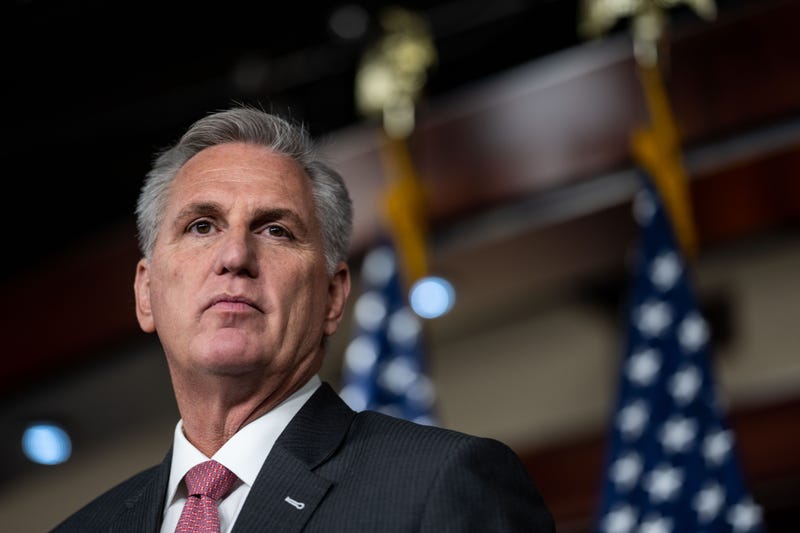 Former House speaker Kevin McCarthy (R-Calif.) speaks during a news conference on Nov. 3, 2021, in Washington, D.C.