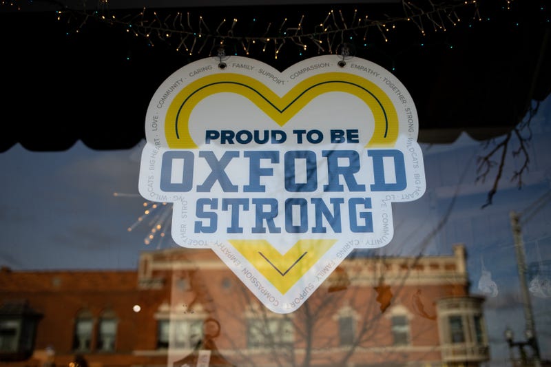 Pray for Oxford sign in Oxford, Mich.