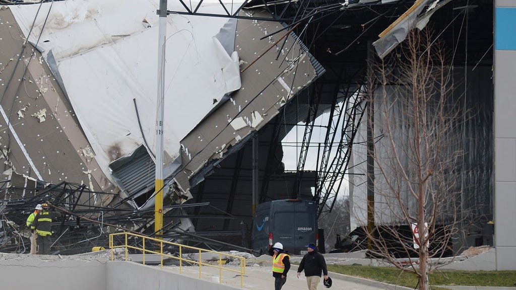 LISTEN: Amazon worker describes 'scrambling' for cover as tornado ripped through facility