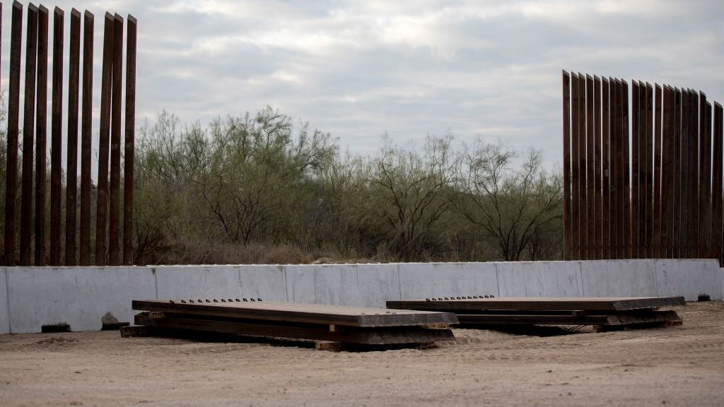 Governor Abbott says Texas has resumed building a wall along the Mexico border