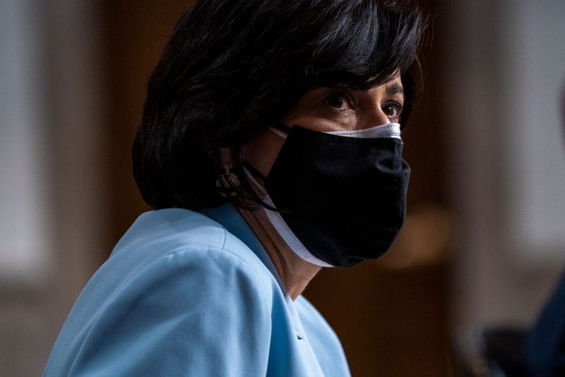 Dr. Rochelle Walensky, Director of the Centers for Disease Control and Prevention, testifies during a Senate Health, Education, Labor, and Pensions Committee hearing on Capitol Hill on January 11, 2022 in Washington, D.C. 