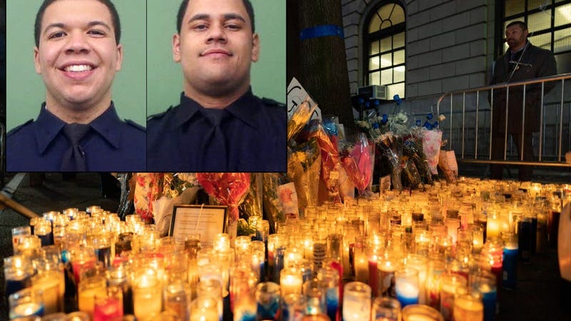 Serán homenajeados en la Catedral de San Patricio los 2 policías hispanos de Nueva York que murieron durante la emboscada de Harlem