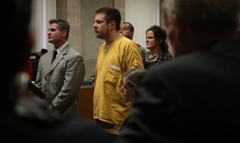 Former Chicago police Officer Jason Van Dyke at his sentencing hearing at the Leighton Criminal Court Building on Jan. 18, 2019.