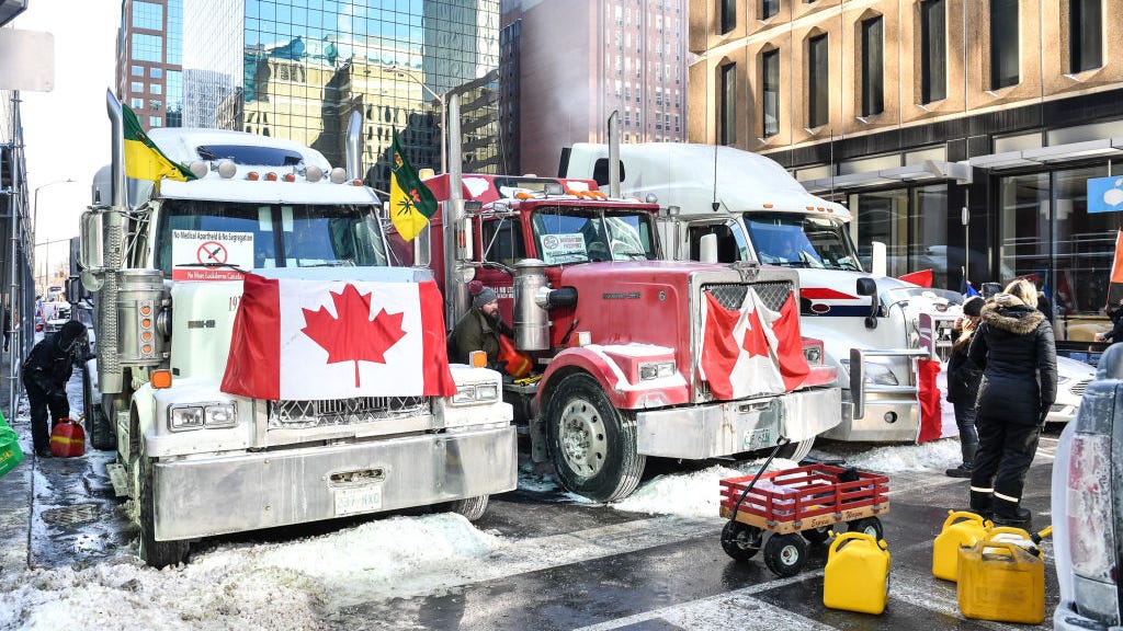 Canadian trucker vax protest spreads to the border, damages U.S. auto manufacturing
