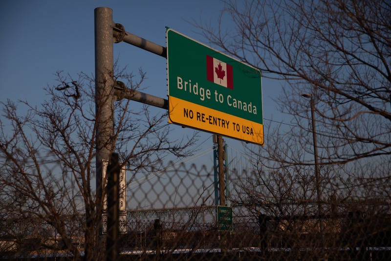 Bridge to Canada sign