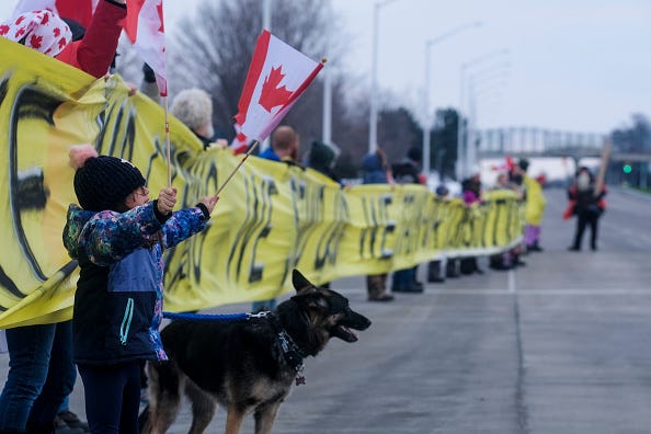 Windsor Mayor Drew Dilkens vowed to end the major road blockade set up by COVID-19 protestors that has crippled international trade at the Ambassador Bridge, a vital artery for commercial operations between Canada and the United States.