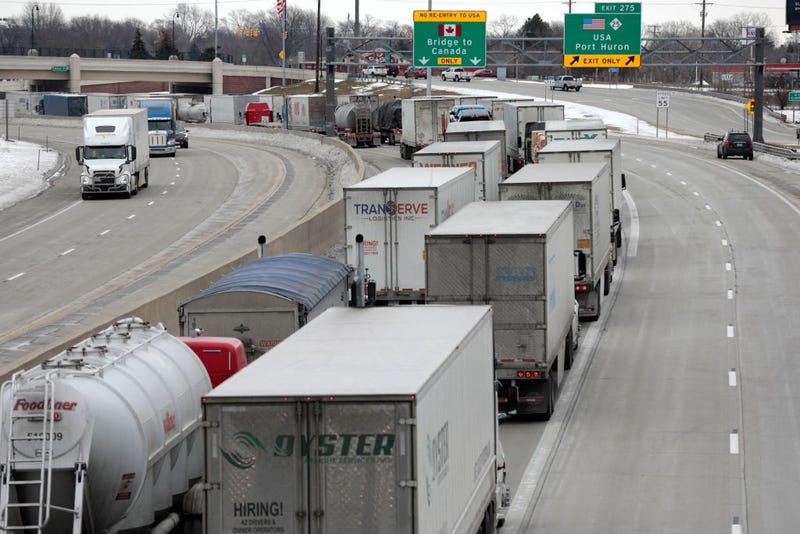 Truck protest
