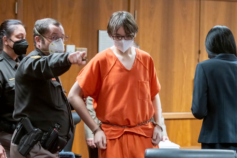 Ethan Crumbley in courtroom