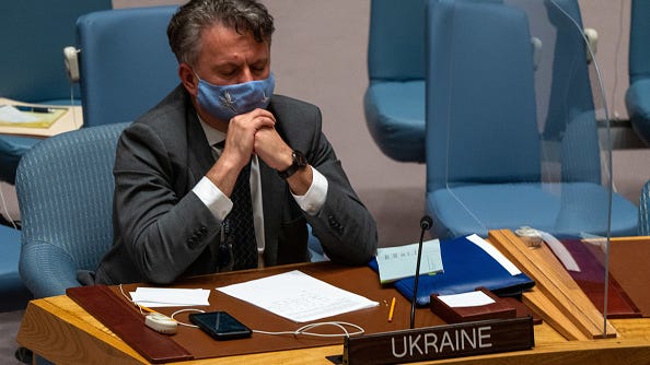 Ukraine's U.N. ambassador tells Russia's ambassador war criminals 'go straight to hell'