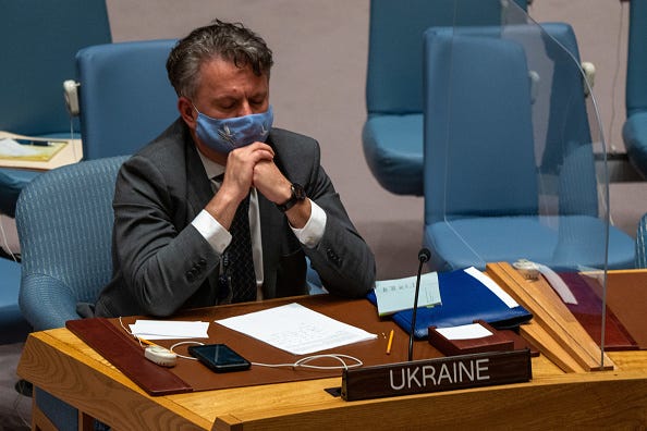 Permanent Representative of Ukraine to the United Nations Sergiy Kyslytsya.