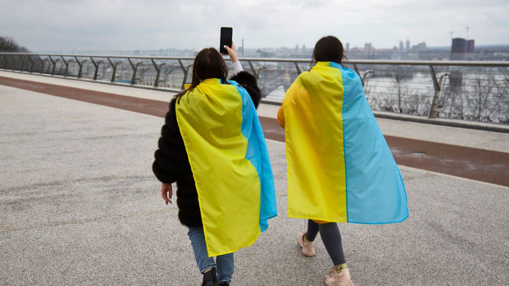 Local Ukrainians react to the Russian invasion of their home country