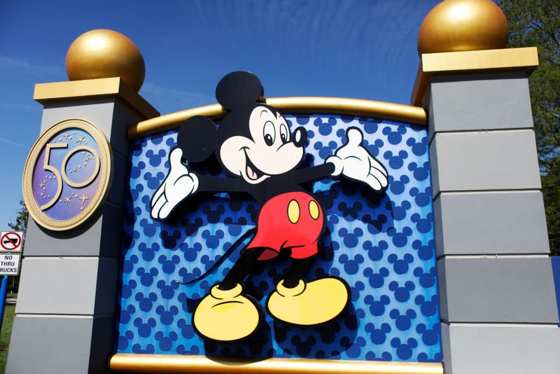 A view of the entrance of Walt Disney World on March 22, 2022 in Orlando, Florida.