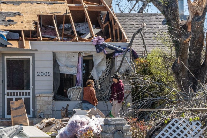 Texas tornado Damage