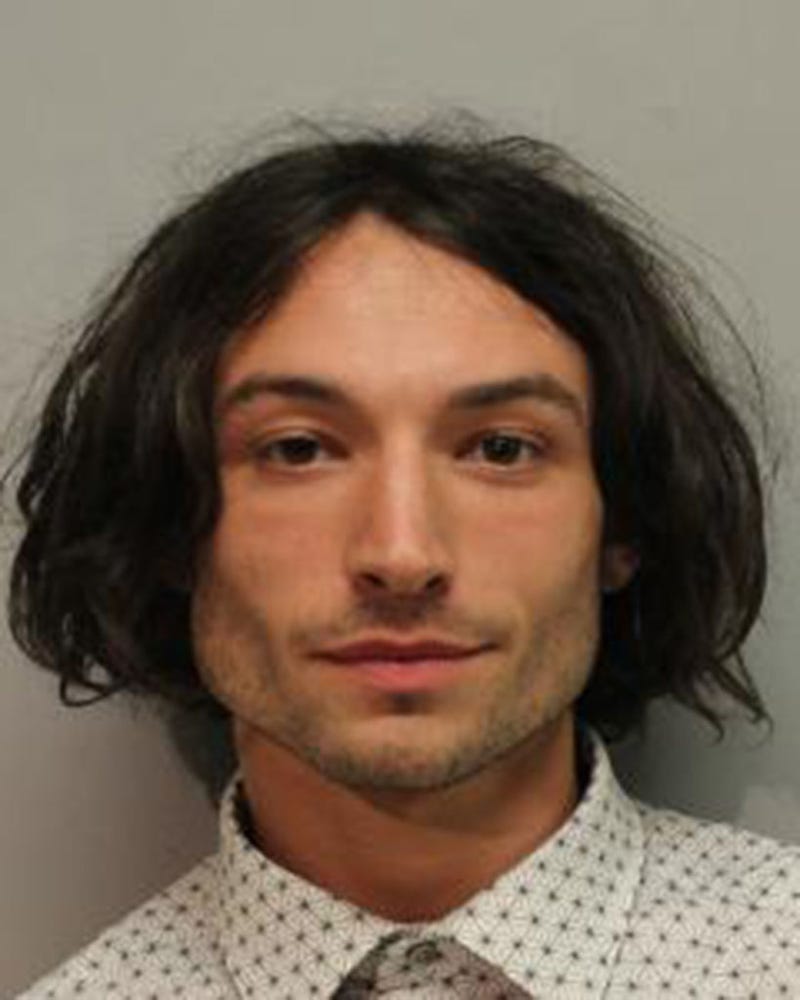  In this handout image provided by Hawaiʻi Police Department, Ezra Miller is seen in a police booking photo after his arrest for disorderly conduct and harassment on March 28, 2022 in Hilo, Hawaii. (Photo by Hawaiʻi Police Department via Getty Images)