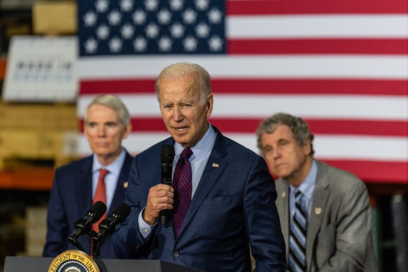 President Biden Speaks In Cincinnati, Ohio.