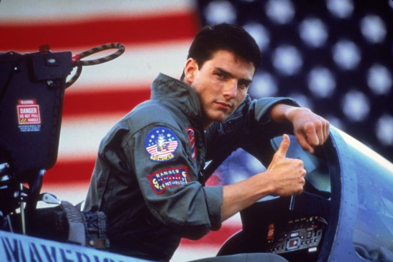Tom Cruise as Lt. Pete "Maverick" Mitchell in "Top Gun."