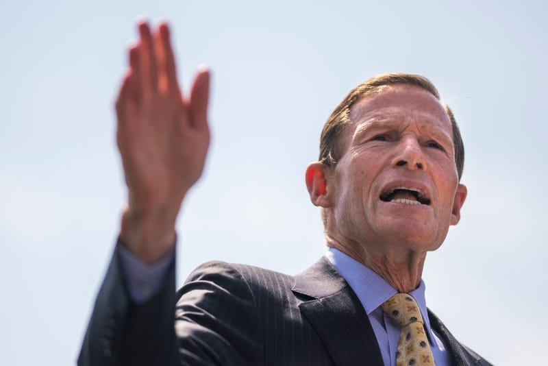 Sen. Richard Blumenthal (D-CT) speaks during the Moms Demand Action Gun Violence Rally on June 8, 2022 in Washington, DC.