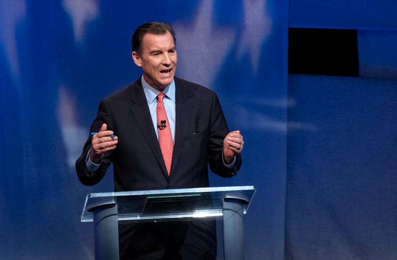 U.S. Rep. Tom Suozzi (D-NY) debates in the race for governor on June 16, 2022.