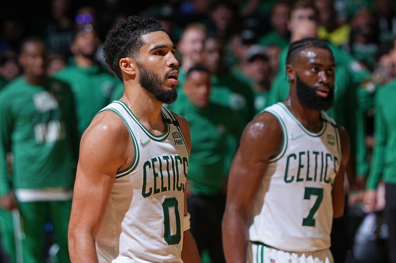 Jayson Tatum and Jaylen Brown