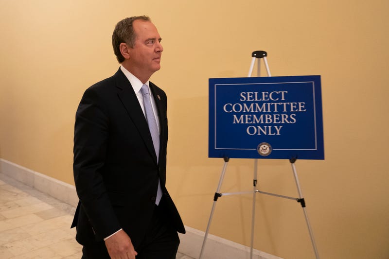Rep. Adam Schiff (D-CA) returns to the fifth hearing of the House January 6th Select Committee following a recess on June 23, 2022 in Washington, DC. 