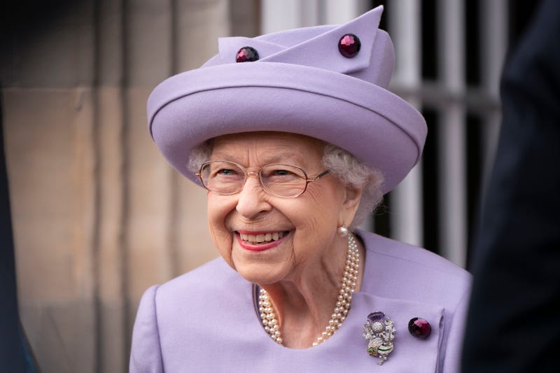 Queen Elizabeth II attends an Armed Forces Act of Loyalty Parade at the Palace of Holyroodhouse on June 28, 2022, in Edinburgh, United Kingdom.