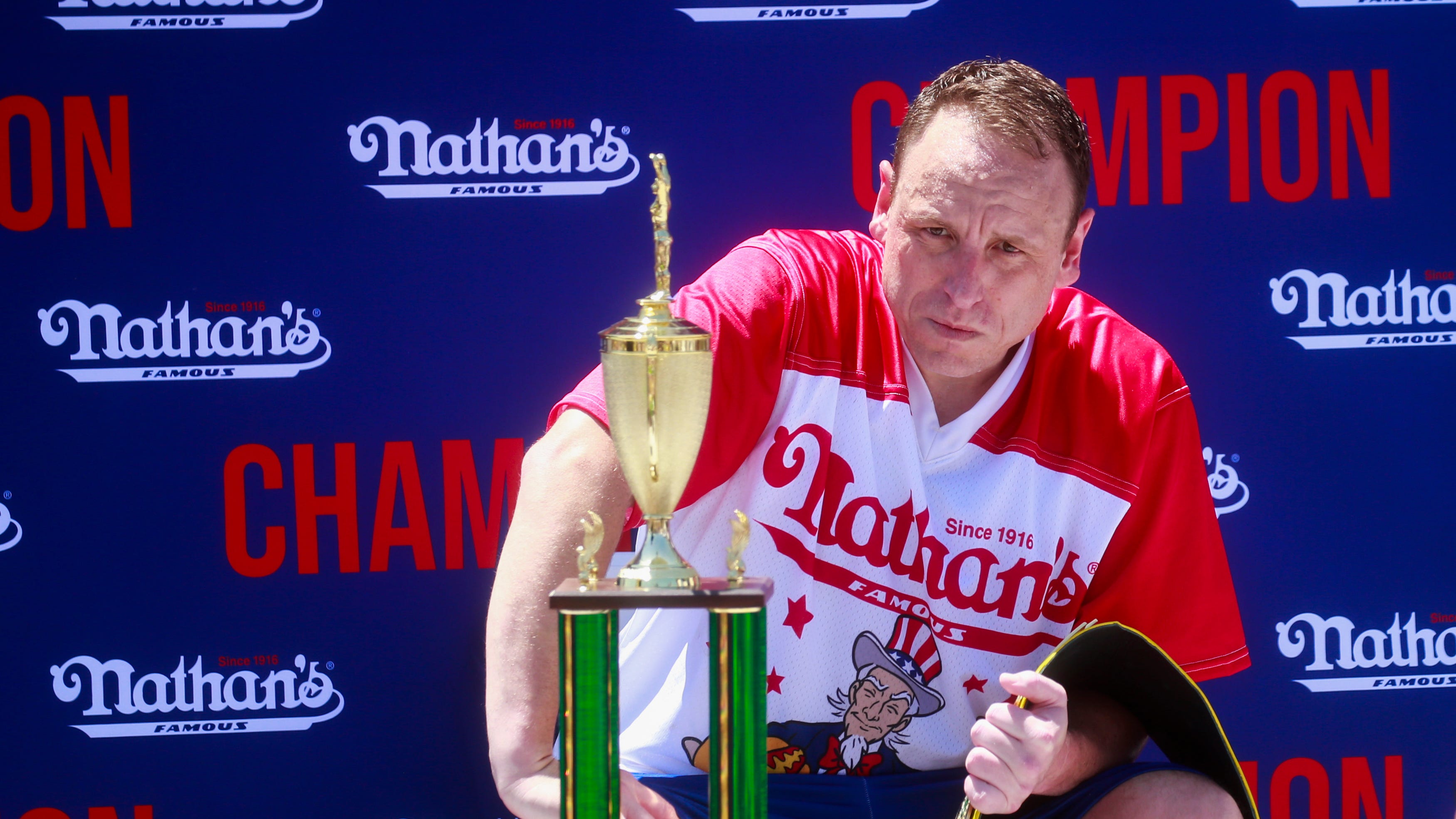 Joey Chestnut regrets putting protestor in headlock: ‘I wish it didn’t happen’