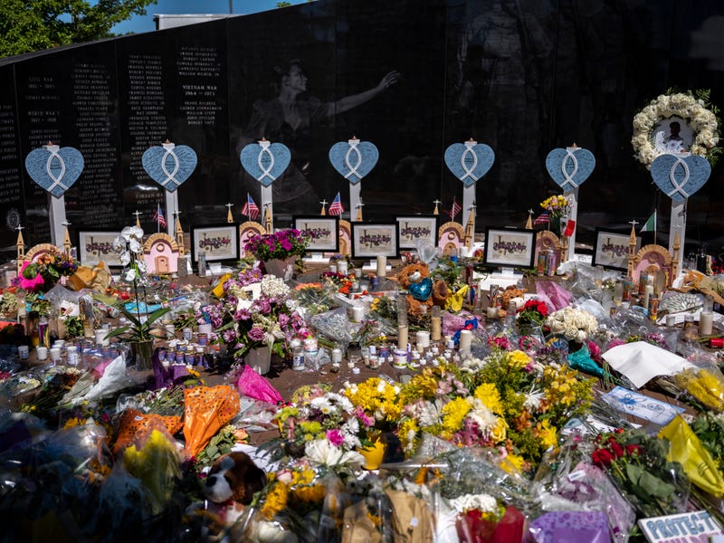 A memorial site near