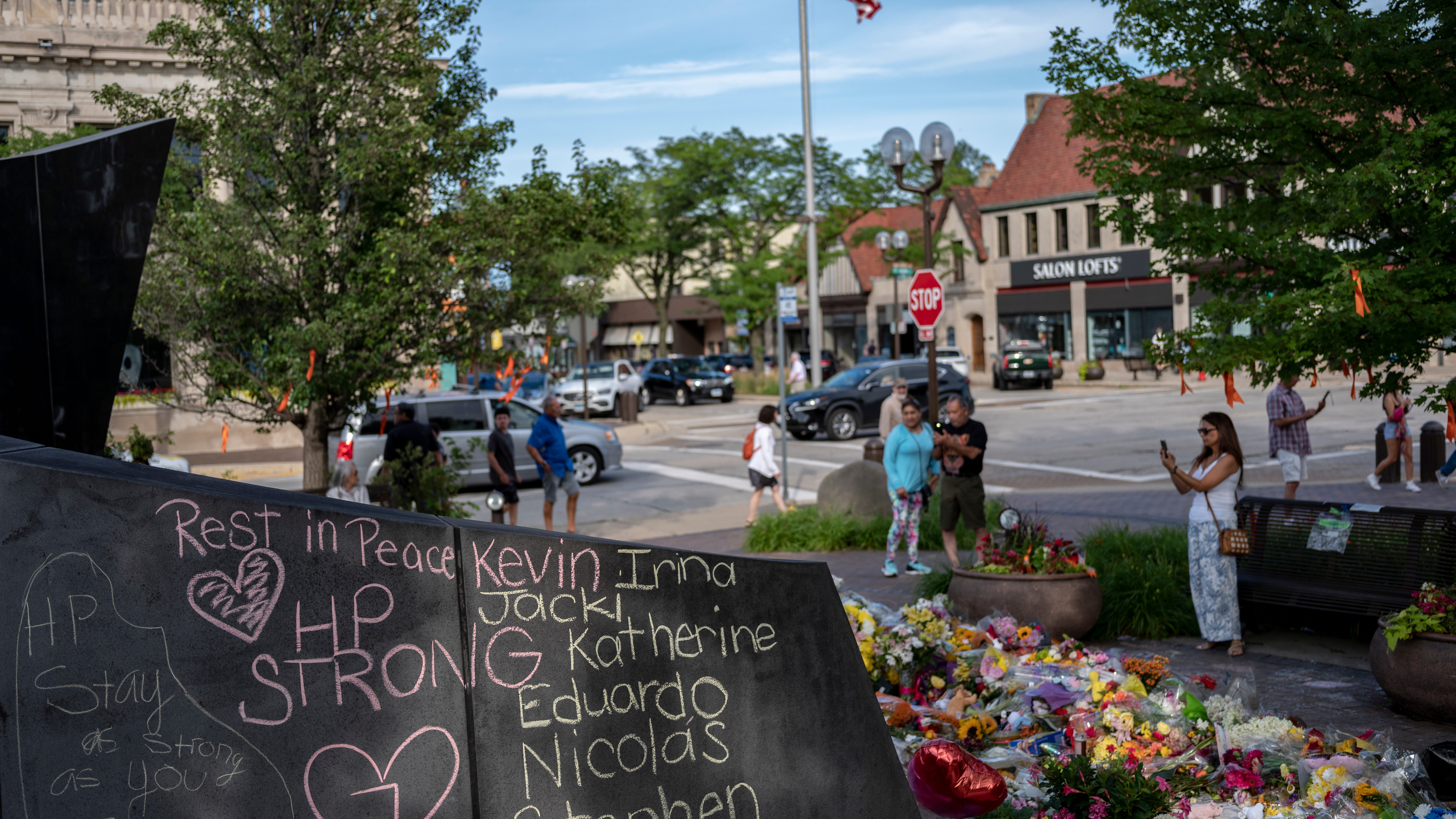 Highland Park combines temporary memorials, hopes move will help community heal