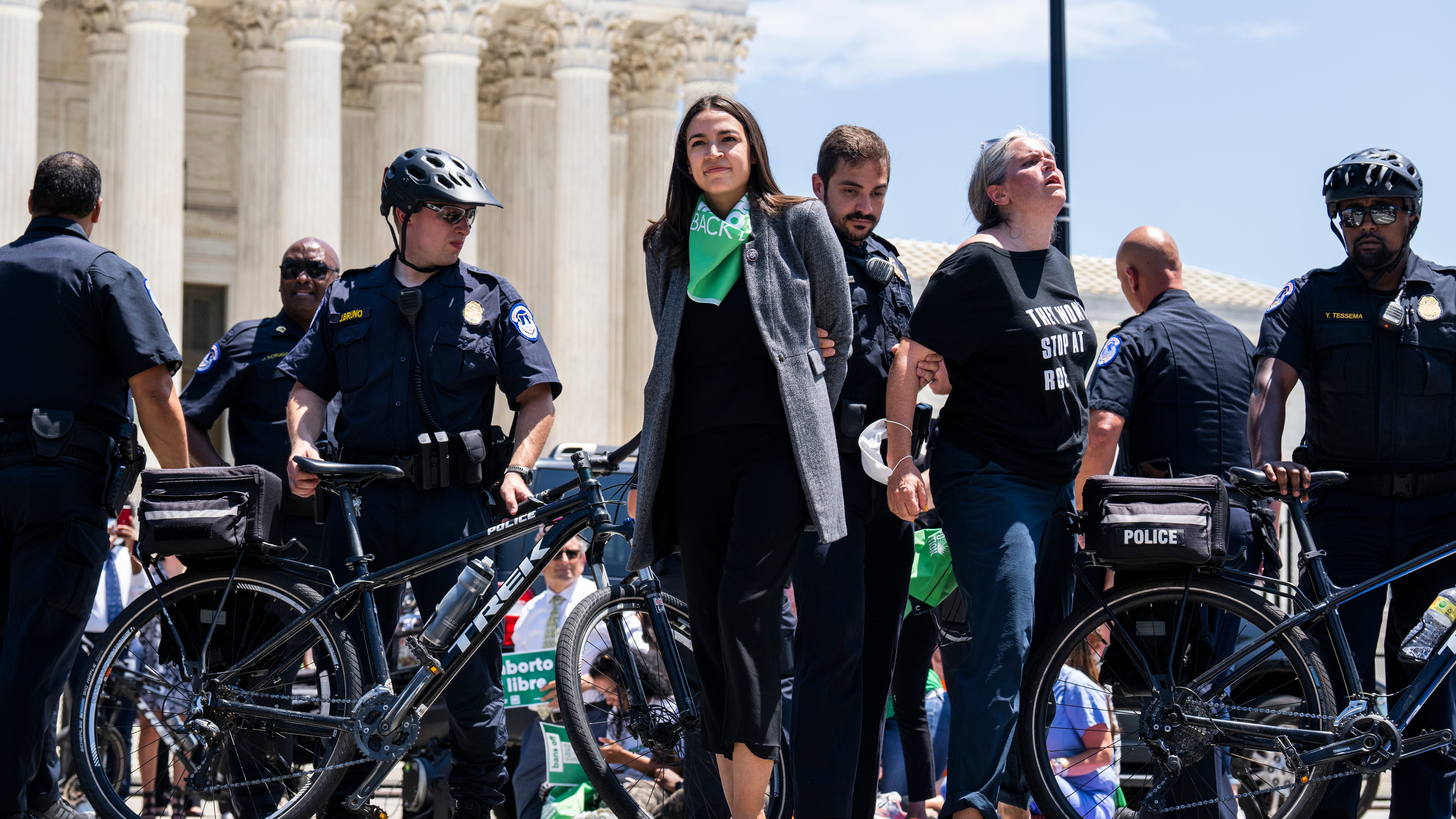 PICS & VIDEO: AOC among 17 House Dems arrested at Supreme Court abortion rights rally