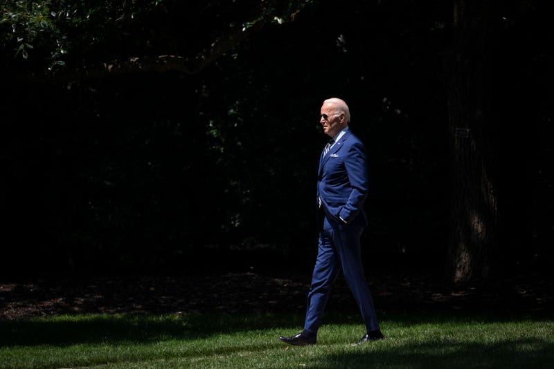 U.S. President Joe Biden departs the Oval Office and walks to Marine One on the South Lawn of the White House July 20, 2022 in Washington, DC. 