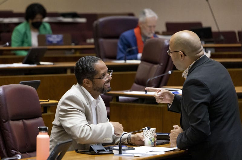 Alderman Anthony Beale and Ald. Andre Vazquez