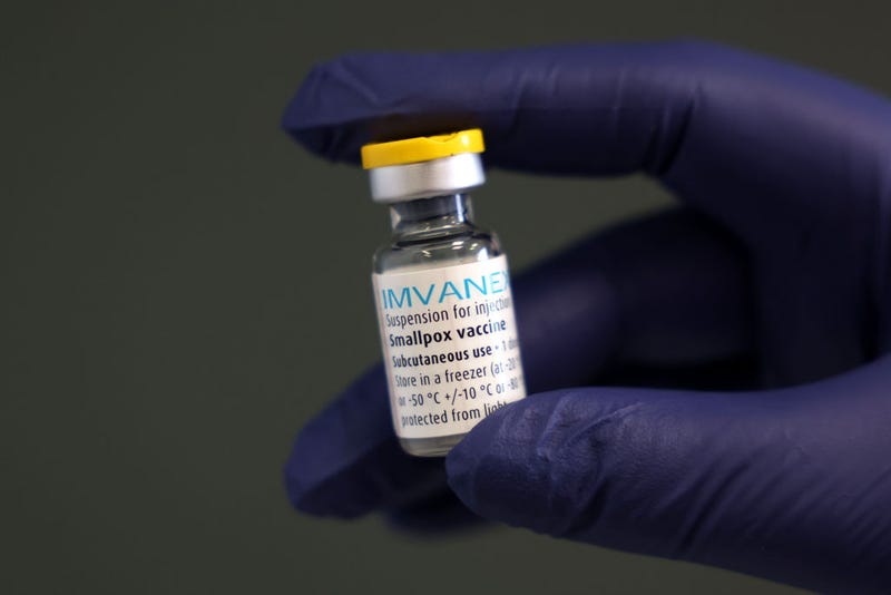 A medical professional prepares a dose of the monkeypox vaccine on July 23, 2022 in London, England.